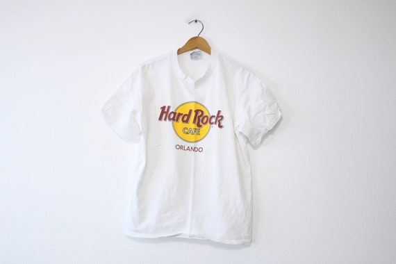 Vintage Hard Rock Cafe Orlando Florida Camiseta Grande Etsy México