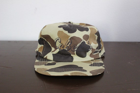 Vintage Cabela's Camo Snapback Hat