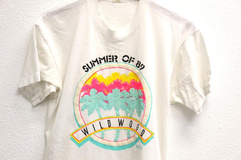 Vintage Wildwood Crest New Jersey Summer of 89 T Shirt Large image 2