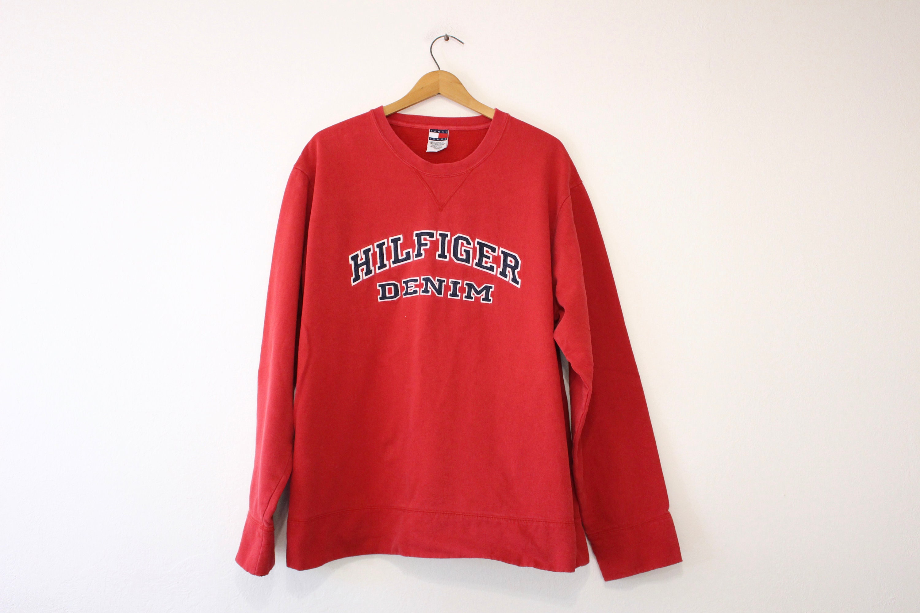 Vintage Tommy Hilfiger Denim Sweatshirt XL - Etsy Canada