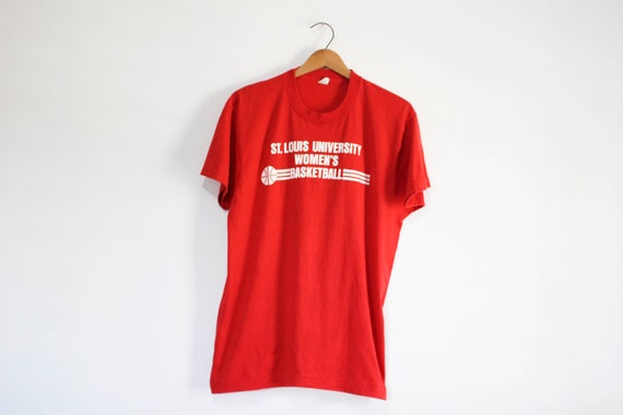 Vintage St Saint Louis University Womens Basketball T Shirt XL 