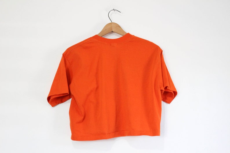 Vintage Leroux Fuzzy Navel Crop Top T Shirt