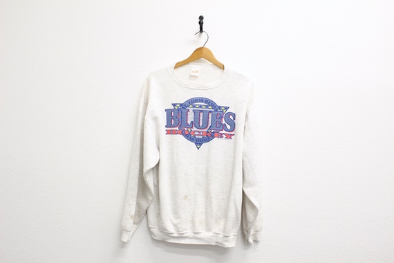 Vintage 90s St Louis Blues Hockey Nhl Hockey Sweatshirt St 