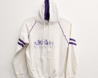 Vintage San Francisco California Hooded Sweatshirt Small