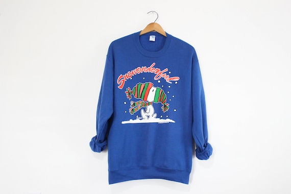 Vintage Snoopy Winter Sweatshirt