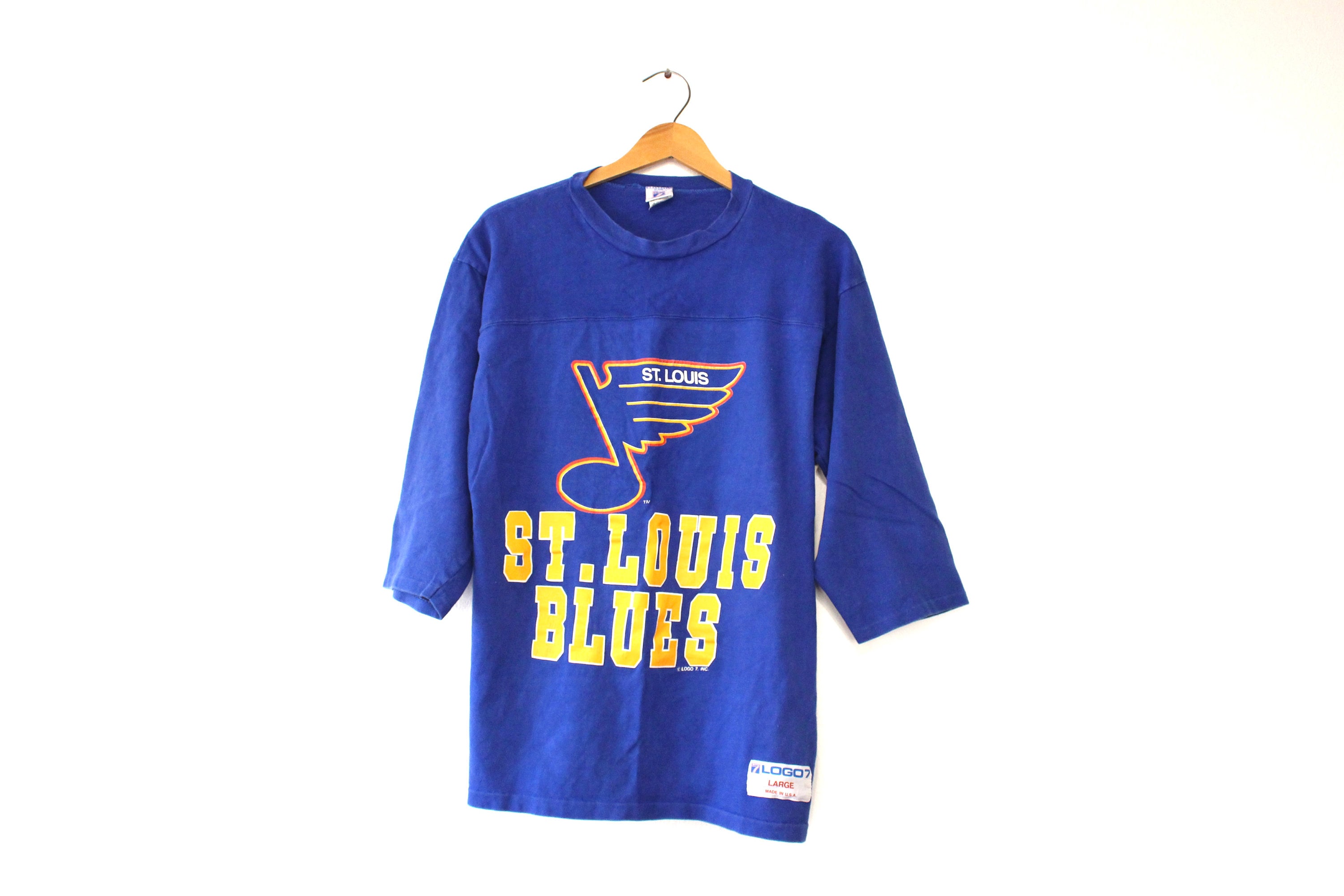 Vintage St Louis Blues Hockey NHL T Shirt Large 