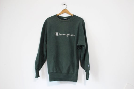 Vintage Green Champion Script Reverse Weave Sweats