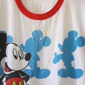 Camiseta corta vintage de Mickey Mouse de Walt Disney (talla XL) imagen 2