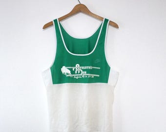 Vintage Nike Athlete's Den Buffalo to LA 1984 Running Tank Top Medium