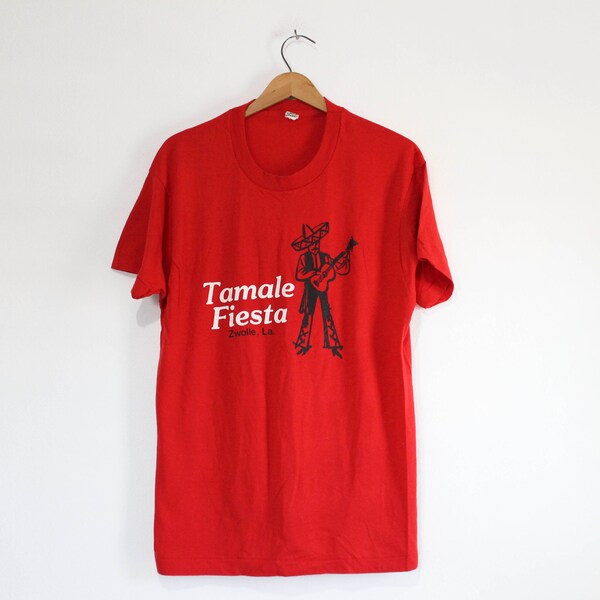 Vintage Tamale Fiesta Zwolle Louisiana T Shirt XL