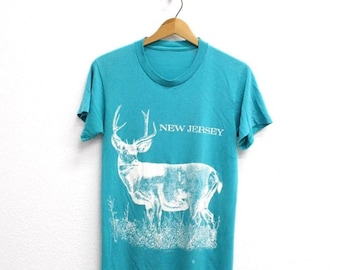 Vintage New Jersey Buck T Shirt Small