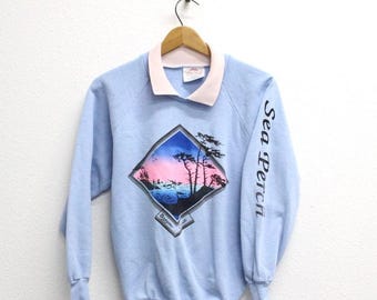 Vintage Oregon Coast Sea Perch Sweatshirt Medium