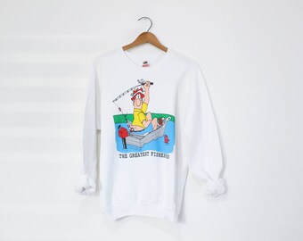 Vintage Take It to the Limit Fishing Sweatshirt XL 