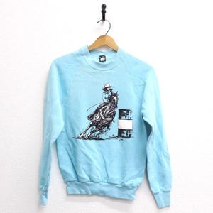 Vintage sweater Horse Barrel Racing, medium