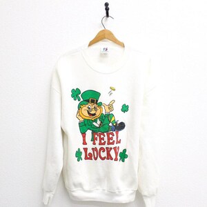 Vintage Lucky Leprechaun Sweatshirt XL