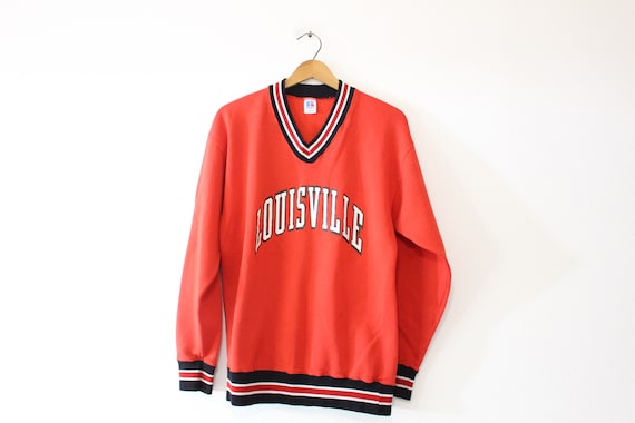 Vintage University of Louisville Cardinals Sweatshirt Large 