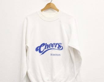 Vintage Cheers Boston Pub Sweatshirt Large