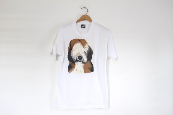 Vintage Bearded Collie Dog T Shirt
