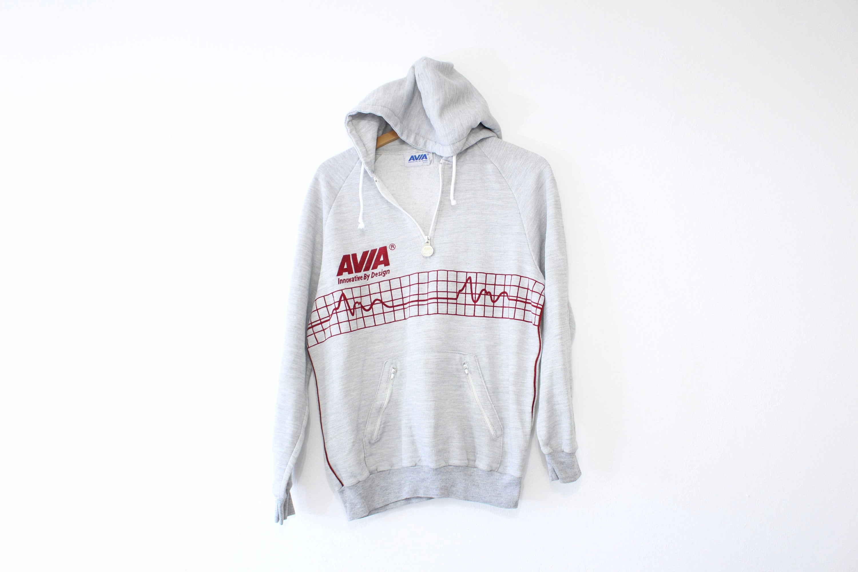 Buy Vintage Avia Brand Hooded Sweatshirt Medium Online in India 