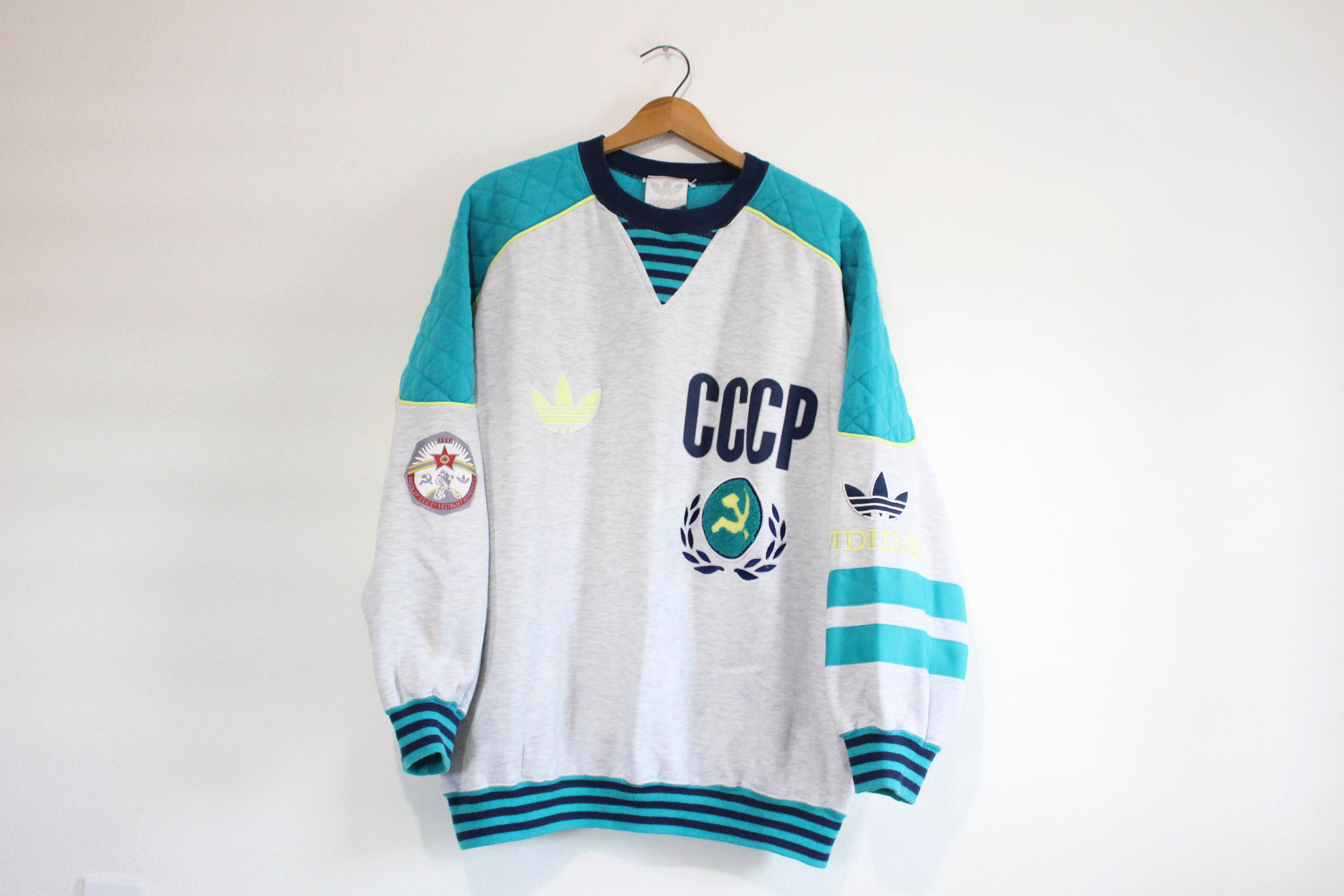 Oral Persistente Vagabundo Vintage Adidas Russia CCCP Soviet Union Hockey Sweatshirt - Etsy
