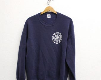 Vintage Calumet City Fire Department Sweatshirt XL