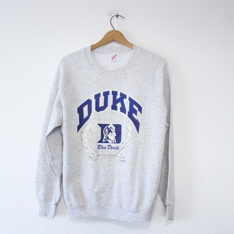 Vintage Duke University Sweatshirt - Etsy
