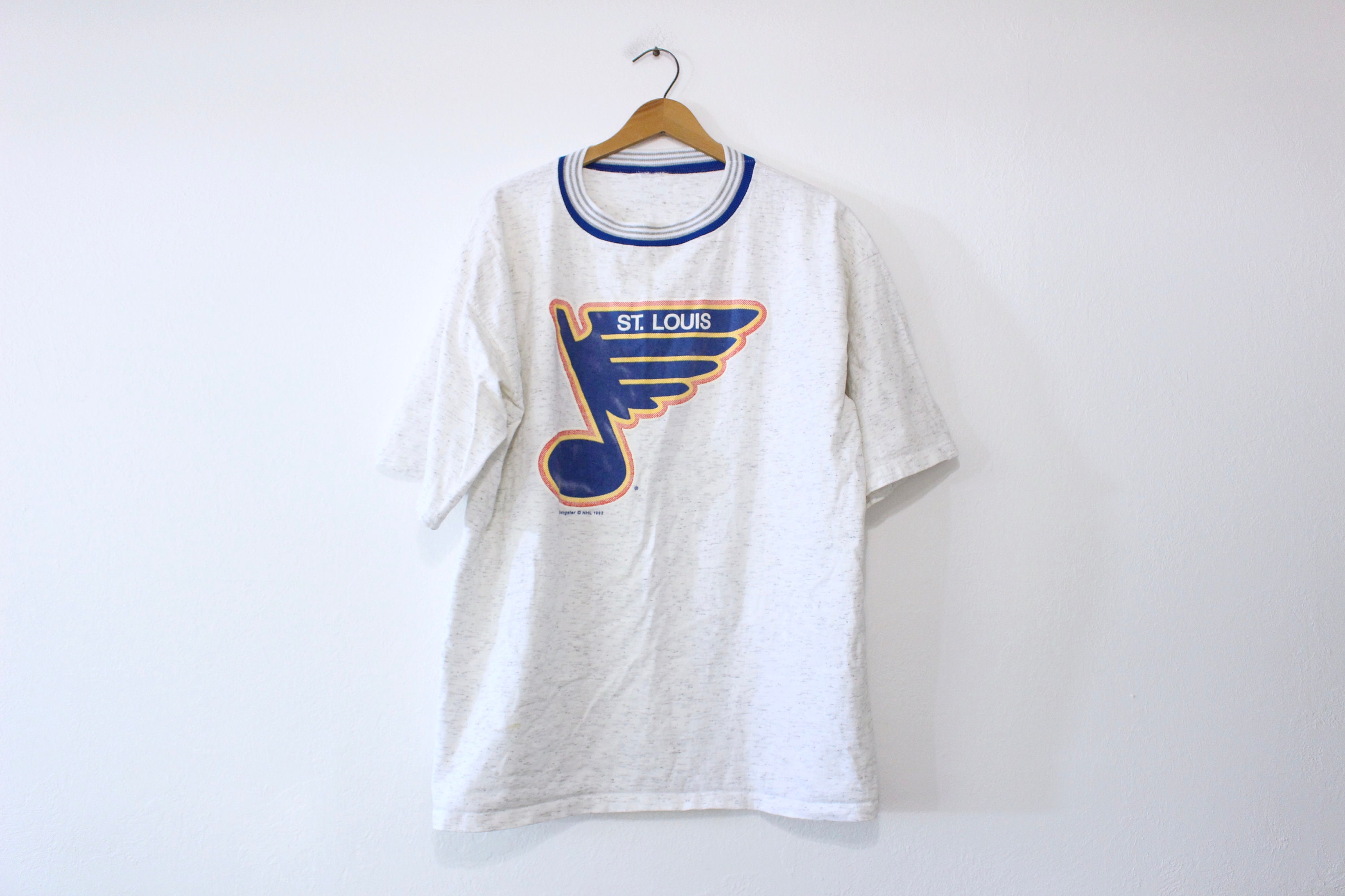 CustomCat St.Louis Blues Vintage NHL Crewneck Sweatshirt Royal / S