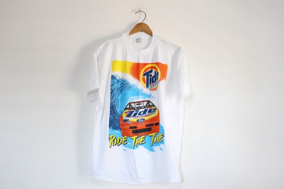 Vintage Ride The Tide Team Racing Nascar T Shirt X
