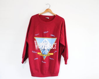 Retro Ski Sweatshirt - Etsy Australia