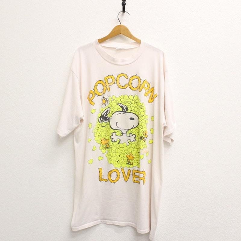 Vintage Snoopy Popcorn Lover Night T Shirt XXL 2X