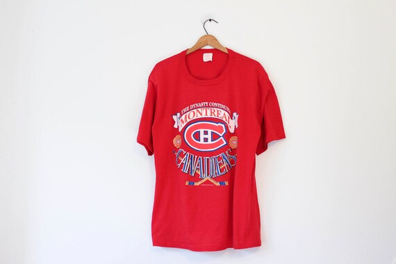 Vintage 90s Montreal Canadiens Habs NHL CCM Goalie Jersey All Over Print  L/XL