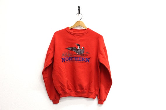 Vintage Northern Reflections Loon Sweatshirt Medium Etsy Canada