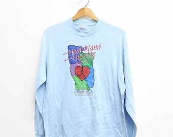 Vintage Heartland Hustle 1987 Long Sleeve T Shirt Large