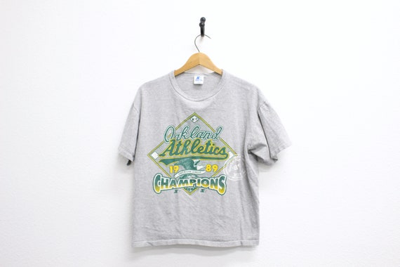 Vintage Oakland Athletics A's Champions 1989 T Shirt Large 