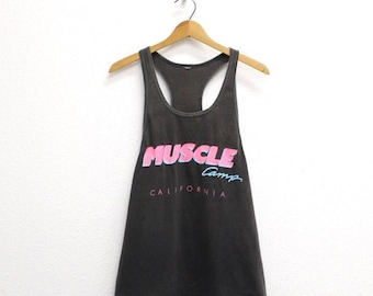 Vintage Muscle Camp California Tank T Shirt Medium