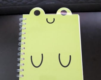 Cuaderno A5 de rana, cuaderno de bocetos en blanco hecho a mano, planificador, para anotar ideas, álbum de recortes