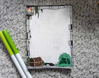 Bloc de notas para Dungeon Master, bloc de notas de papelería para juegos de rol de mesa para notas, ideas, lista de tareas pendientes.
