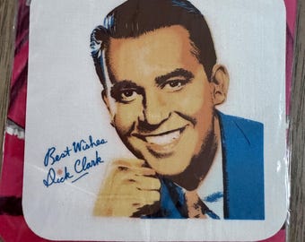 Vintage NIP Dick Clark Picture Patches Iron On Patch American Bandstand Host