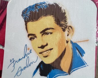 Vintage Frankie Avalon Picture Patches Iron On Teen Idol Patch