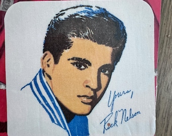 Vintage Rick Ricky Nelson Picture Patches Iron On Teen Idol Patch