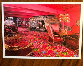 Vintage Kitschy MADONNA INN Suite Rm 141 Postcard Motel San Luis Obispo CA Large Format