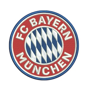 FC Bayern Munich Logo Embroidery Design | 5 Sizes (Digital Download)