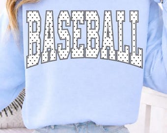 Baseball PNG Polka Dots png, Baseball Shirt Sublimation Design, Baseball Mama png, Polka Dots Baseball svg, Baseball png, Baseball Shirt png