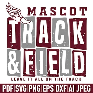 Retro Track and Field svg png, Track Cut File, Sports Clipart svg, Leave it all on the Track and Field svg, Track And Field Season svg png