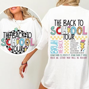 The back to school tour png, Back to school png, Bruh we back png, Retro Teacher png, Teacher png, Back to school Sublimation Cricut Cut svg