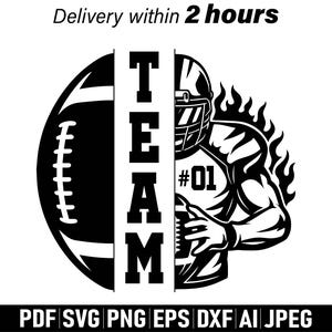 Custom Football player svg, Football team svg, Football name svg, Football Player png, Football Shirt svg, Football Season svg, Football svg