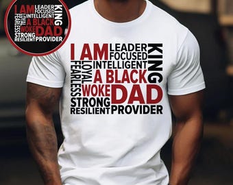 I Am A Black Dad svg png, Black Dad svg, Black Father png, Fathers Day png, Black History Month svg, Black Dad Sublimation Cricut Cut Files