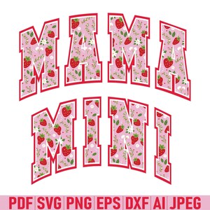 Mamá preppy fresa png, Mamá retro png, Primer verano png, Estética popular universitaria, Fresa baya, Mamá primavera png Nombres de niños png