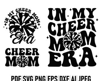 In My Cheer Mom Era svg png, Mother’s Day Gift,  Cheer shirt svg, Cheerleading svg, Game day svg, Cheer Mom Shirt Svg, Cheer Svg Trendy Svg