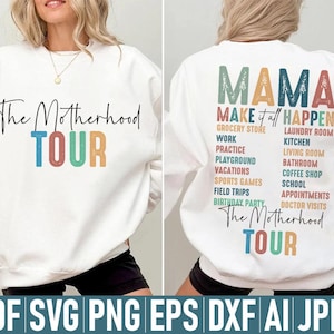 Motherhood Tour svg, The Motherhood Tour Shirt svg png, Mom Life Shirt svg, Funny Mom Sarcastic Mama Png, Mothers Day png, Motherhood PNG